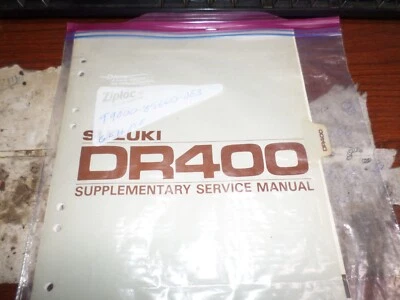 Suzuki Manutenção de Reparo de Fábrica 27 páginas Manual de Serviço Suplementar 1981 DR400 - Imagem 1 de 3