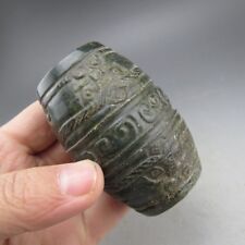 China,old jade,Hongshan culture,manual sculpture,jade,jade, cong ,pendant N786