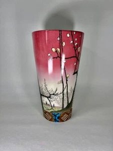Vase Fabienne Jouvin Porcelaine decor Main 1990 - Picture 1 of 10