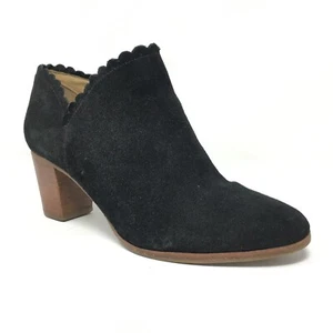 Jack Rogers Ankle Boots Booties Shoes Womens Size 6 Black Suede Side Zip Up - Picture 1 of 8