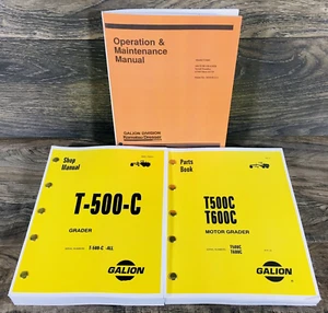Galion T500C Motor Grader Service Parts Operators Manual Set Repair 07995-10739 - Picture 1 of 24