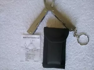 Outdoor Portable Stainless Steel Survival Multi Tool Plier Pocket KeyRing New - Picture 1 of 5