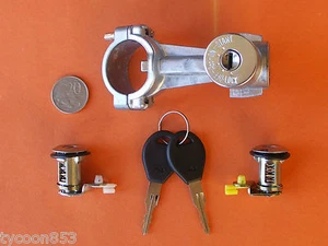 IGNITION BARREL / STEERING LOCK & 2 DOORS SUIT SUBARU BRUMBY BRAT DL GL LEONE - Picture 1 of 5
