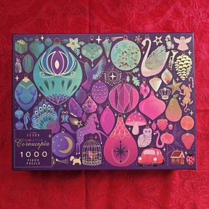 Jigsaw Puzzle - Christmas Cornucopia Elena Essex 1000 Pc. Puzzle - Picture 1 of 7