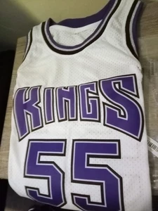 Medium Sacramento Kings Jason Williams #55 White Basketball Jersey New  - Picture 1 of 4