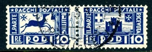 Italy 1934 Rhodes Parcel Post 10¢ Blue Scott #Q2 VFU L667 - Picture 1 of 6