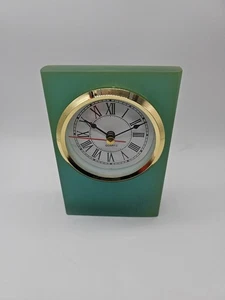 Vintage Grün/blaue Resin Uhr mit Quarzwerk von International Silver Co - Bild 1 von 9
