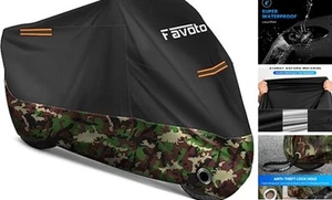 Motorcycle Cover All Season Universal Weather Quality Waterproof Rain Sun - Picture 1 of 8
