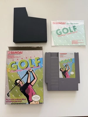 NES Bandai Golf: Challenge Pebble Beach Very Good Condition Complete CIB - Image 1 of 4