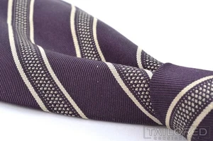 RALPH LAUREN PURPLE LABEL Purple Striped Silk Mens Luxury Tie - 3.75" - Picture 1 of 5