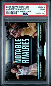 2024 Topps Graphite Tennis Andreeva - Andreeva Refractor PSA 9 (Aug 25) - Picture 1 of 2