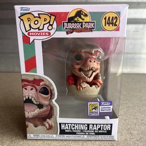Funko Pop-Movies Jurassic Park Hatching Raptor 2023 Summer Convention New! - Picture 1 of 6