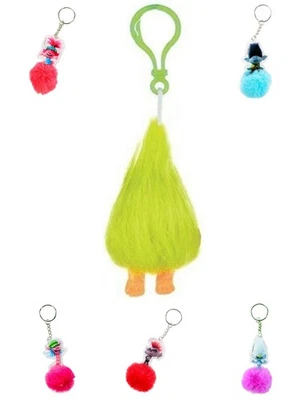 Тrolls Schlüsselanhänger mit weichem Plüschkörper - leuchtende Farben lustige... - Bild 1 von 4