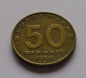República Democrática Alemana / Alemania Oriental 50 Pfennig 1950 A - Imagen 1 de 2