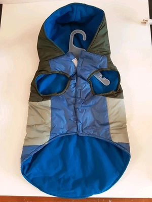 Vibrant Life M Pet Dog Jacket With Hood Blue, Green Foto 1 de 4
