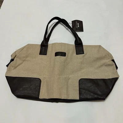 Bolso de Lona John Varvatos - Elegante Bolso de Viaje, Fin de Semana y Gimnasio Nuevo con Etiquetas Foto 1 de 4