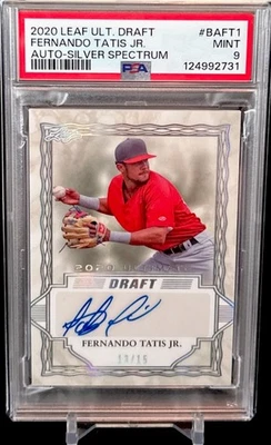 Fernando Tatis Jr 2020 Leaf Ultimate Draft Auto Refractor #BA-FT1 #13/15 MINT 9 - Image 1 of 3