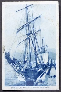 Cartolina Forte dei Marmi - Veliero sotto carico - 1937 - Foto 1 di 2