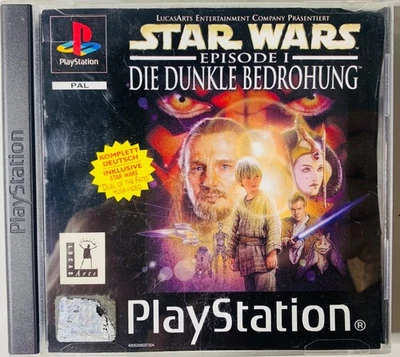 Star Wars Episode 1 Die dunkle Bedrohung inkl. Anleitung & OVP - PS1 / CIB - Bild 1 von 4