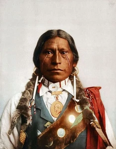 Native American Indian Apache Chief James Garfield 1897 Wall Picture 10x8 Print - Picture 1 of 6