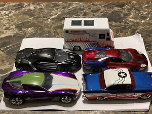Jada Toys Stingray Corv 1957 Chevy Lykan Hypersport Ford GT 1/32 Scale Lot Of 5