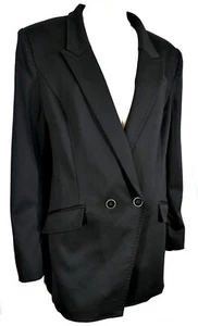 Giacca cappotto lana doppiopetto Anne Klein retrò vintage taglia 14 - Foto 1 di 8