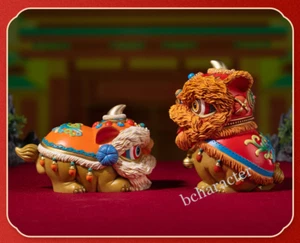 TONGSHIFU "Buena Suerte y Buena Suerte" Latón 2 PIEZAS Lindo Modelo Mascota Decoraciones Regalo - Imagen 1 de 6