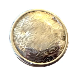 Vintage TIFFANY & CO. Sterling Silver Round Lined Trinket Box Large 2.5” X 1” - Picture 1 of 5