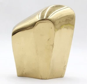 Tirante per porta scultoreo moderno europeo in ottone lucido - Foto 1 di 6