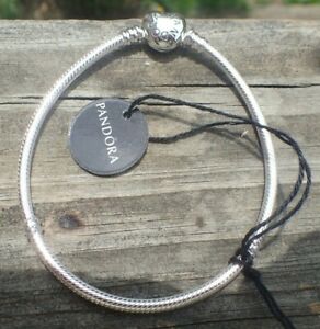 Authentic Pandora Heart Clasp Bracelet 590719  New w/ Tag & Gift  Box 18CM =7.1"