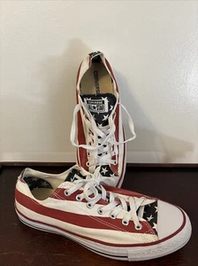 Converse™ All Star Stars & Stripes Sneakers ~ M3494 ~ Men 10.5 Women 12.5 - Picture 1 of 12