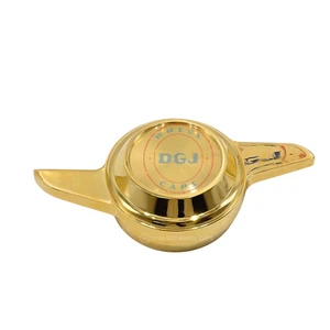 Single (Left) 2 Bar Cut Gold Knock-Off Spinner for Lowrider Rims - Picture 1 of 1