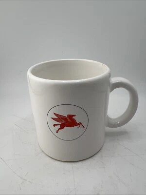 mobiloil mobil mobilgas ancien mug pompe a essence - Photo 1/4