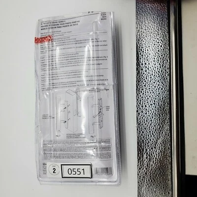 WRIGHT PRODUCTS Model #V1131BL Mortise Patio Door Handles, Black. FOR PARTS - Image 1 of 4