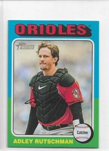 2024 Topps Heritage MINI Adley Rutschman #188 Color Swap Variation Orioles SP - Picture 1 of 2