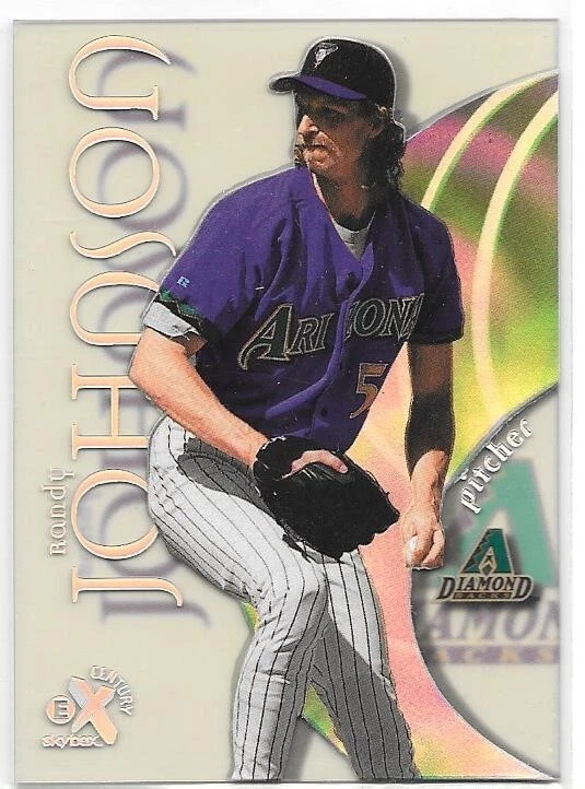 RANDY JOHNSON 1999 SKYBOX EX E-X CENTURY 32 ARIZONA DIAMONDBACKS MARINERS HOF - Image 1 of 1