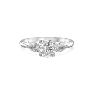 GIA-zertifizierter Diamantring VVS2 E runder Schliff 1,80 CTW Labor erstellt augenrein - Bild 1 von 7