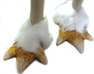 Bird Eagle Chicken Mascot Halloween Adult Costume Feet fits size 7-12 mens - Picture 1 of 4