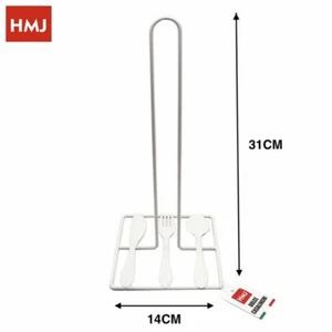 Porta Rotolo Rotolone Carta Cucina Metallo Bianco 31cm hmj - Foto 1 di 1