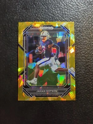 2023 Jahan Dotson Panini Prizm Draft Picks Gold Cracked Ice #44 Penn State Eagle - Image 1 of 2