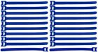 20 x Klett-Kabelbinder wiederverwendbar 200 x 25 mm blau Kabelklett Klettband