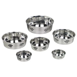 Nobby Dog Stainless Steel Bowl Heavy Spiral, Non-Slip, Various Sizes, NEW - Picture 1 of 1