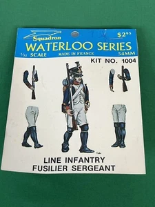 Squadron Waterloo Series Line Infantry Fusilier Sergeant # 1004 54mm 1/32 - Picture 1 of 3