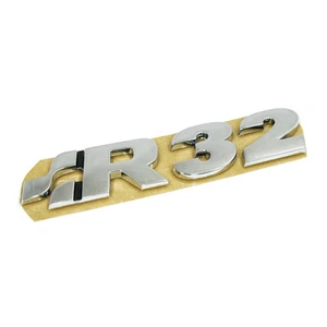 Scrittura originale VW Golf 4 (1J) R32 emblema tuning segno logo cromo OEM - Foto 1 di 2