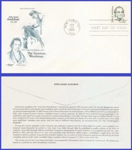 USA3 #1863 U/A ARTMASTER FDC John J. Audubon - Bild 1 von 1