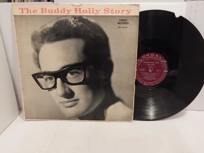 The Buddy Holly Story & The Crickets 1P 1959 Coral CRL 57279 burgundy mono LP Foto 1 de 4