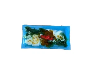 Fused Glass Cosmetic Tray Home Decorative Collectible Tray Handcrafted Vintage - Picture 1 of 6