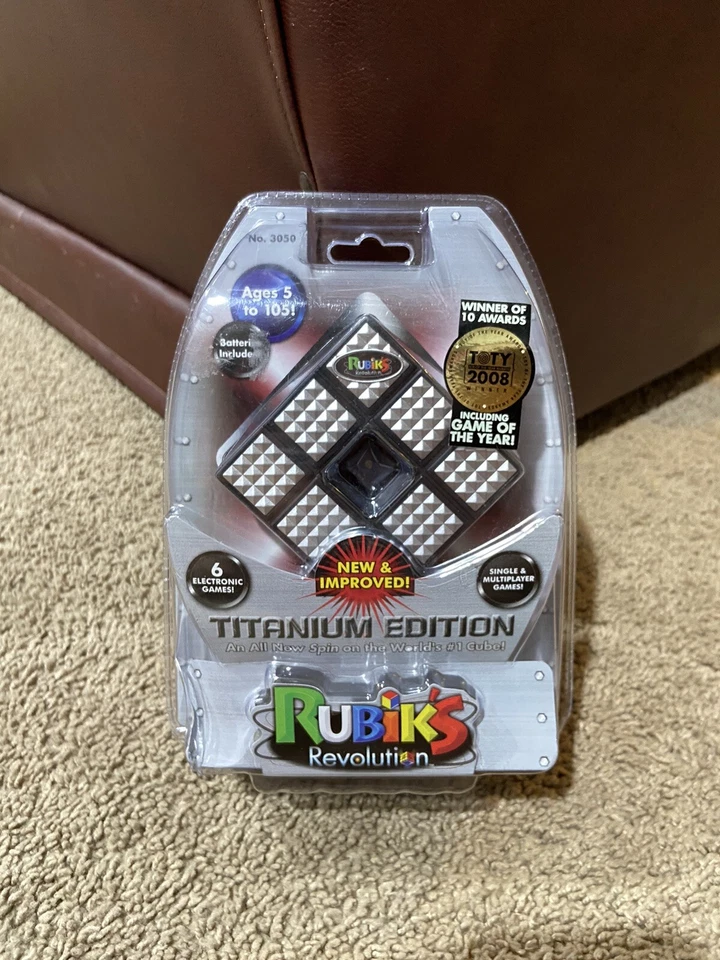 Rubik's Revolution 3x3x3 Cube Titanium Edition 2008 Electronic Game