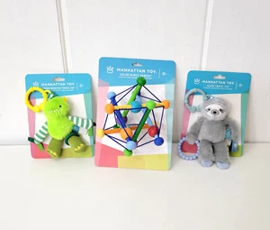 Manhattan Toy Company Color Burst Skwish and Two Travel Toys New - Picture 1 of 4