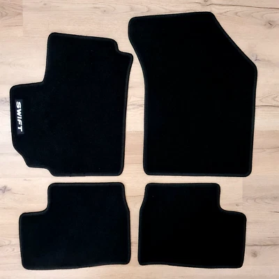 Alfombrillas coche terciopelo para Suzuki Swift 2004 2010 alfombra negra NUEVO impermeable LHD Foto 1 de 4